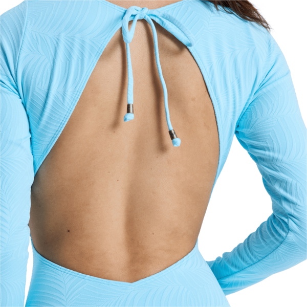 2026 Roxy Womens Roxy Palm Dream Langærmet Heldragt Til Surfing ERJWR03905 - Tanager Turquoise